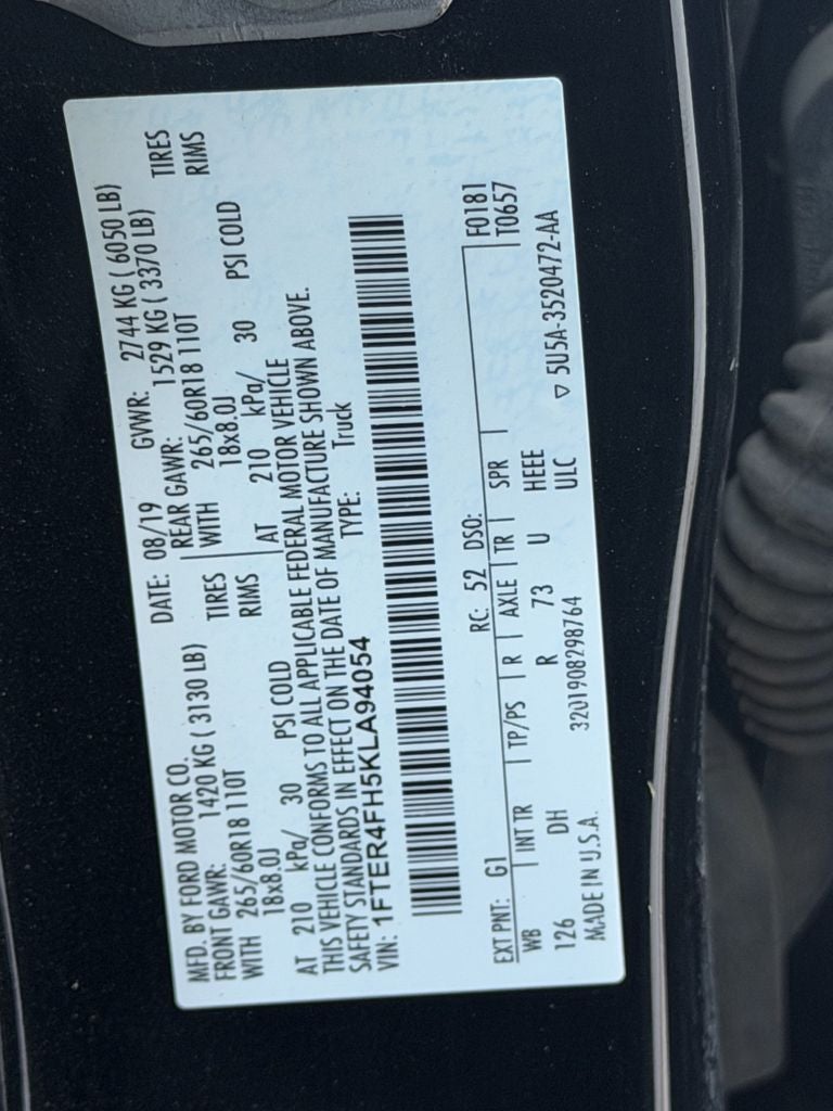 2019 Ford Ranger Lariat