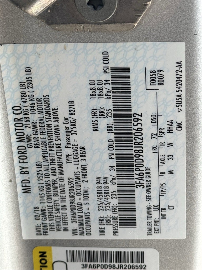 2018 Ford Fusion Titanium