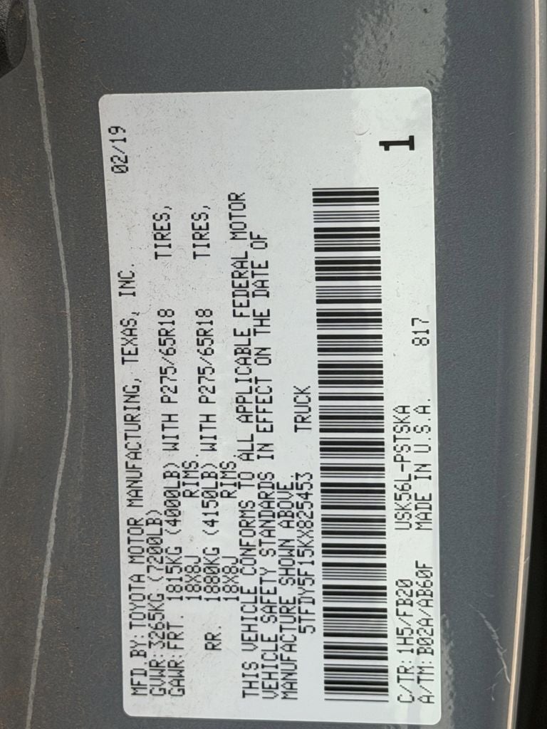 2019 Toyota Tundra SR5 CrewMax