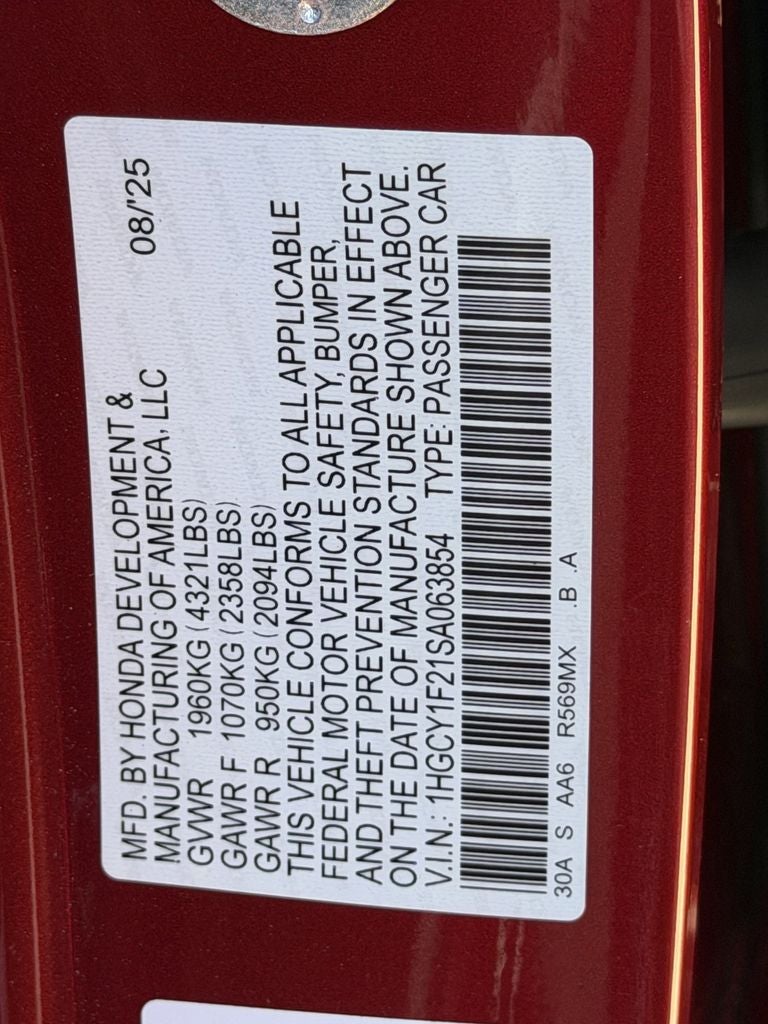 2025 Honda Accord LX