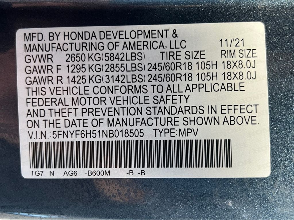 2022 Honda Pilot AWD EX-L