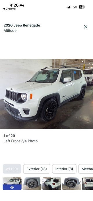 2020 Jeep Renegade Altitude FWD