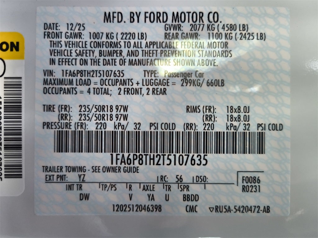 2026 Ford Mustang EcoBoost