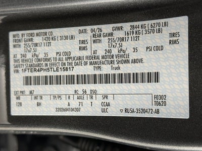 2026 Ford Ranger XL