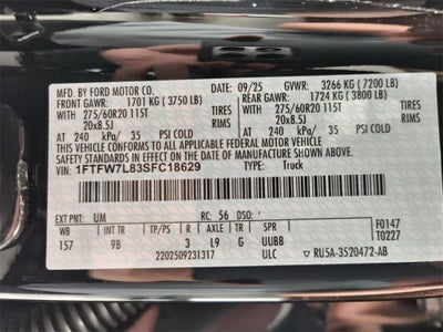 2025 Ford F-150 Platinum