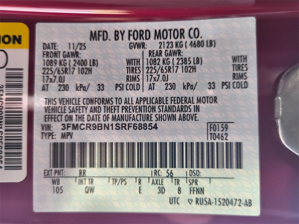 2025 Ford Bronco Sport Big Bend