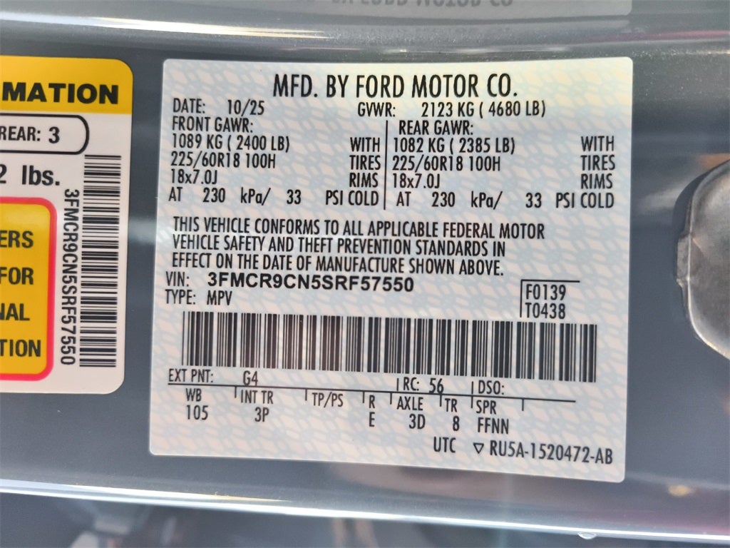 2025 Ford Bronco Sport Outer Banks