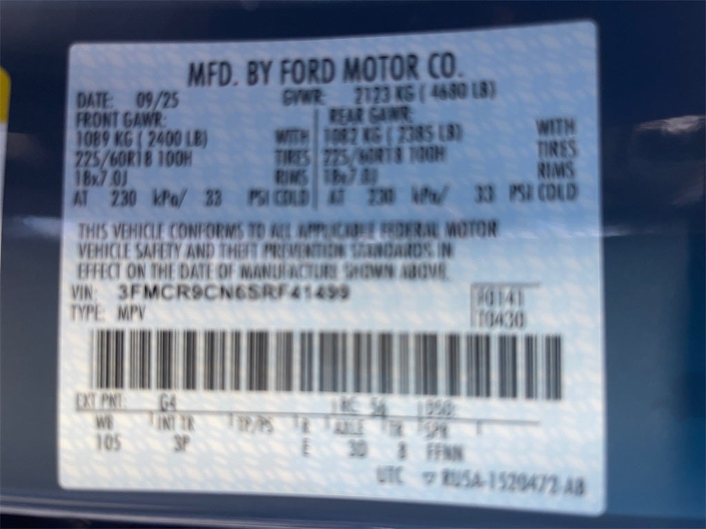 2025 Ford Bronco Sport Outer Banks