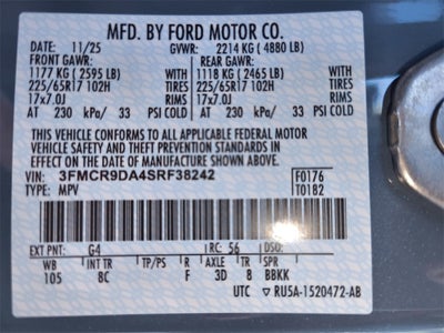 2025 Ford Bronco Sport Badlands