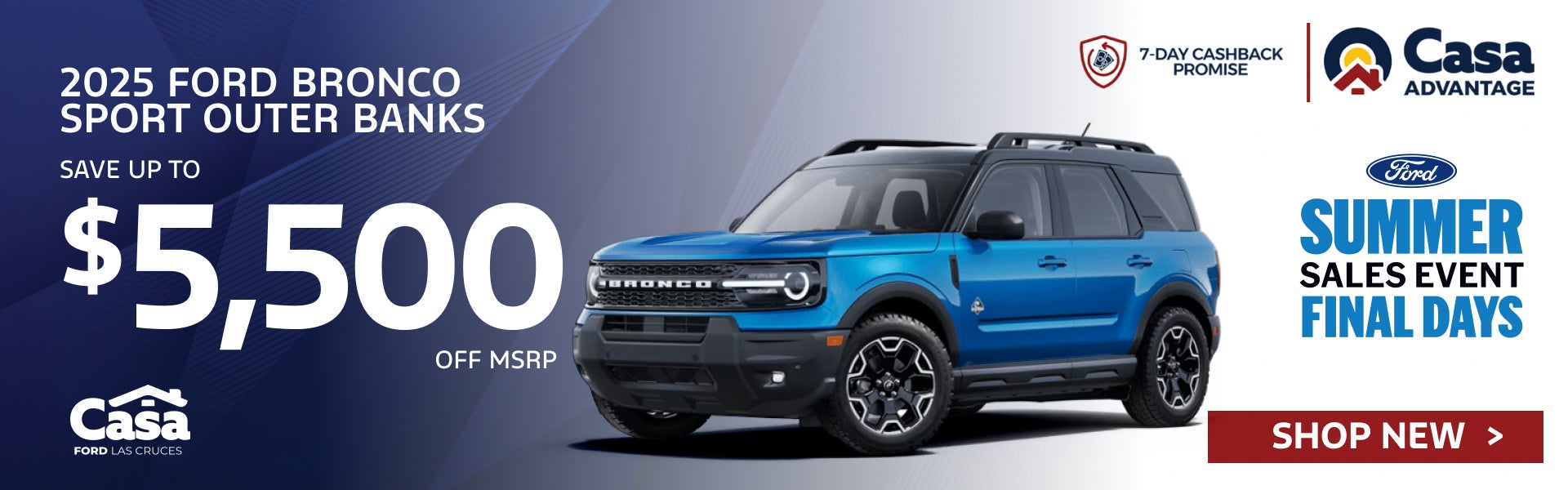 2025 FORD BRONCO SPORT OUTER BANKS