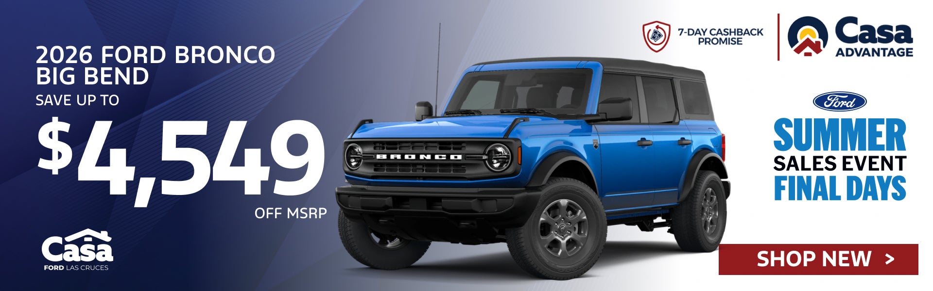2026 FORD BRONCO BIG BEND