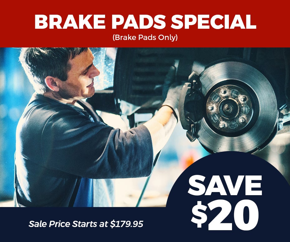 Brake Pads Special: Save $20